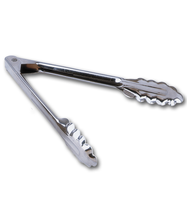 Stainless Steel 1.5 mm Heavy Duty Tongs 10"